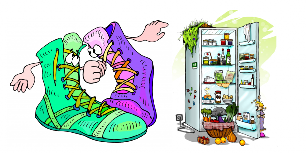 Ботинок и холодильник 