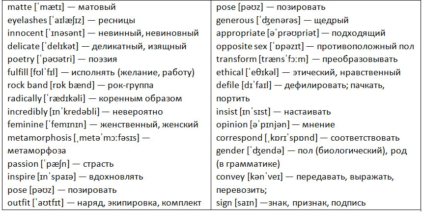 Чтение 8 класс английский-21. Девушка подросток оказалась взрослым мужчиной