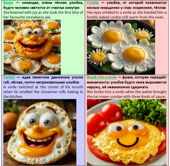 Синонимы слова smile