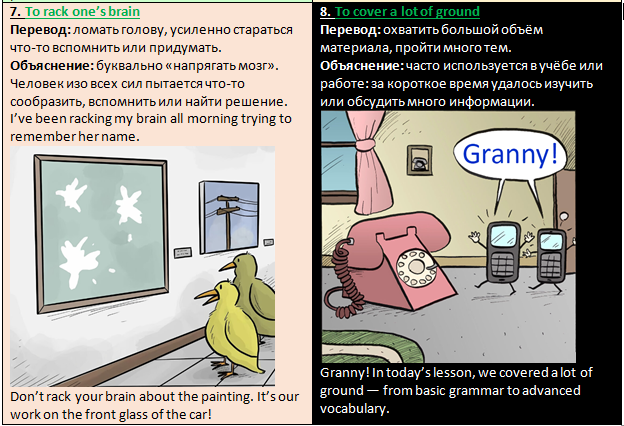 Английские идиомы про знание