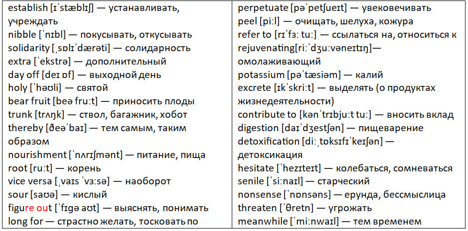 Чтение 8 класс английский-23. Почему нельзя не есть яблоки